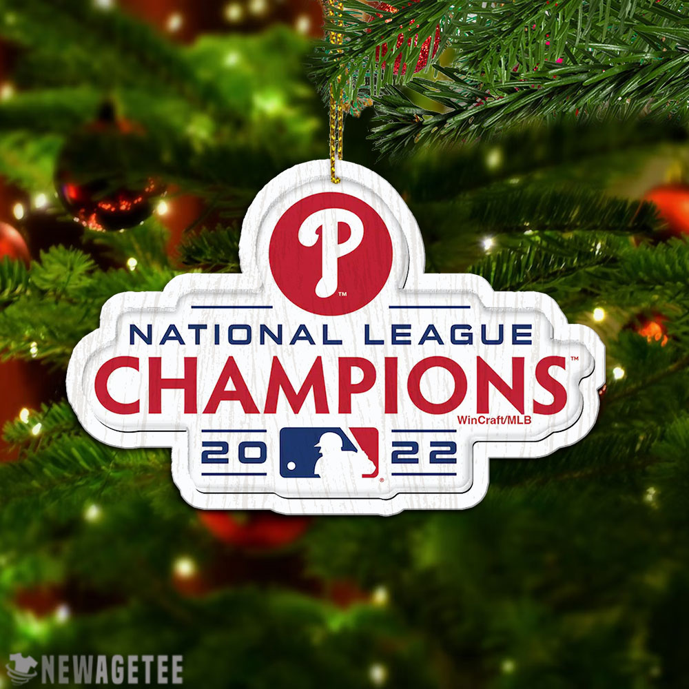 Philadelphia Phillies Wincraft 2022 National League Champions Mlb Christmas Ornament Decoration