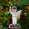 Alex Bregman Holding Trophy Houston Astros 2022 World Series Champions Christmas Ornament