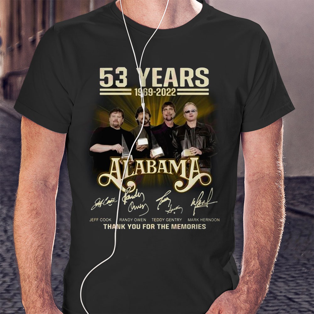 53 Years 1969 – 2022 Alabama Thank You For The Memories T-shirt
