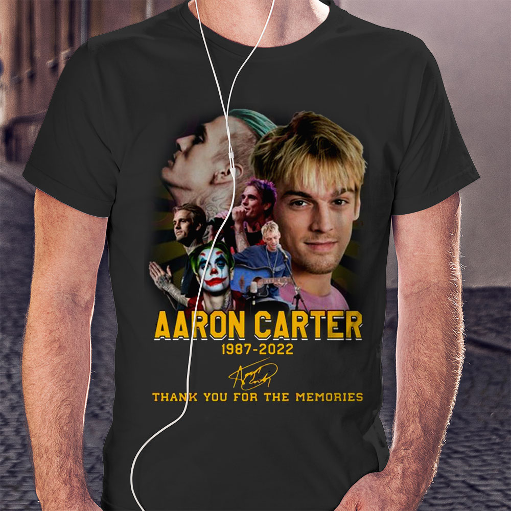 Aaron Carter 1987 – 2022 Thank You For The Memories T-shirt