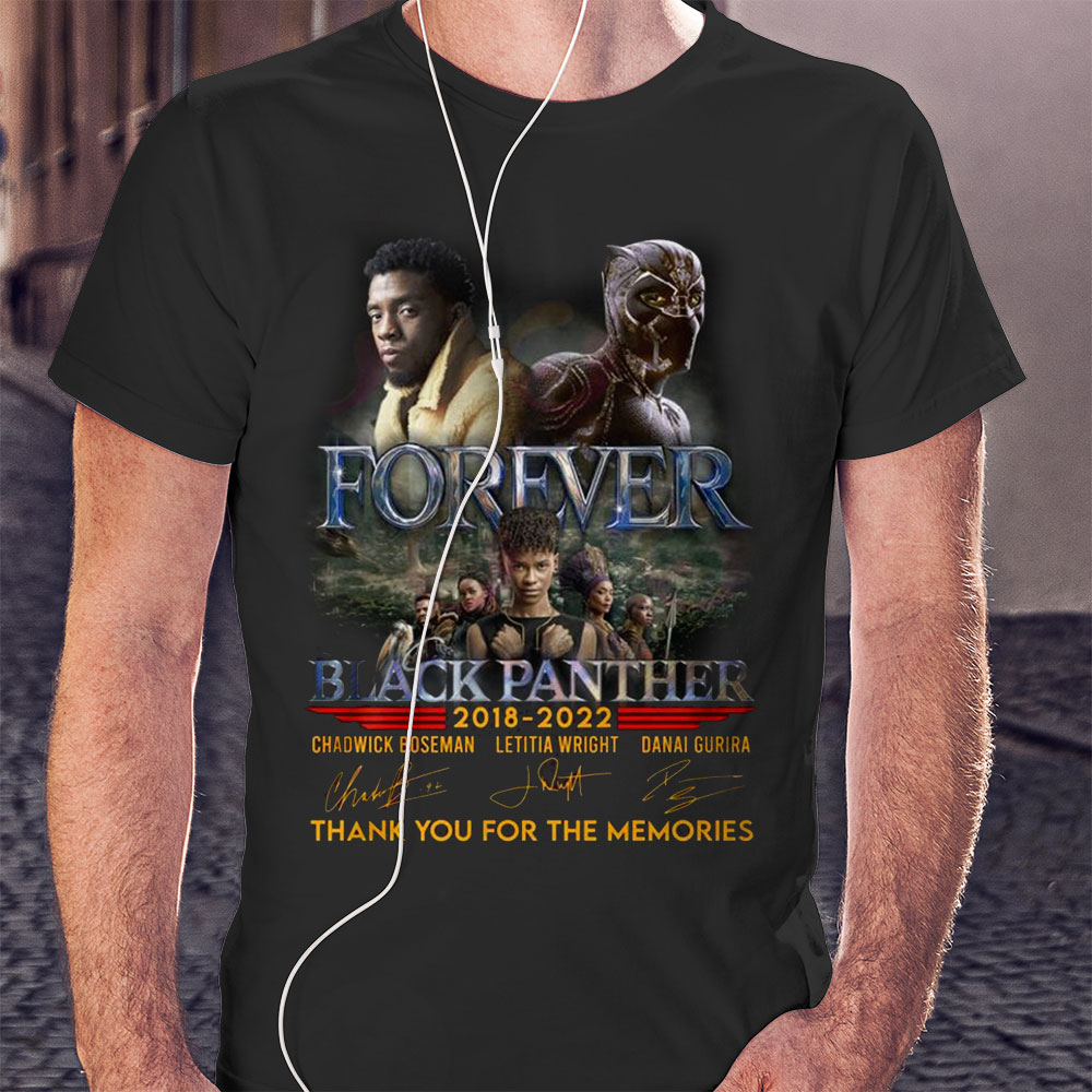 Forever Black Panther 2018 – 2022 Thank You For The Memories T-shirt