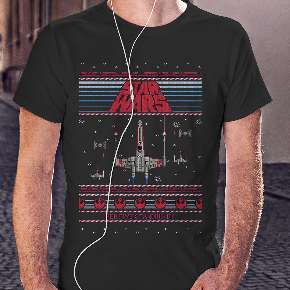 Star Wars Ugly Holiday Red Five Sweatshirt