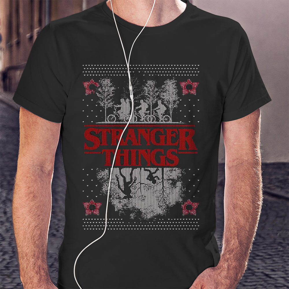 Stranger Things Santa Steve Girls T-shirt