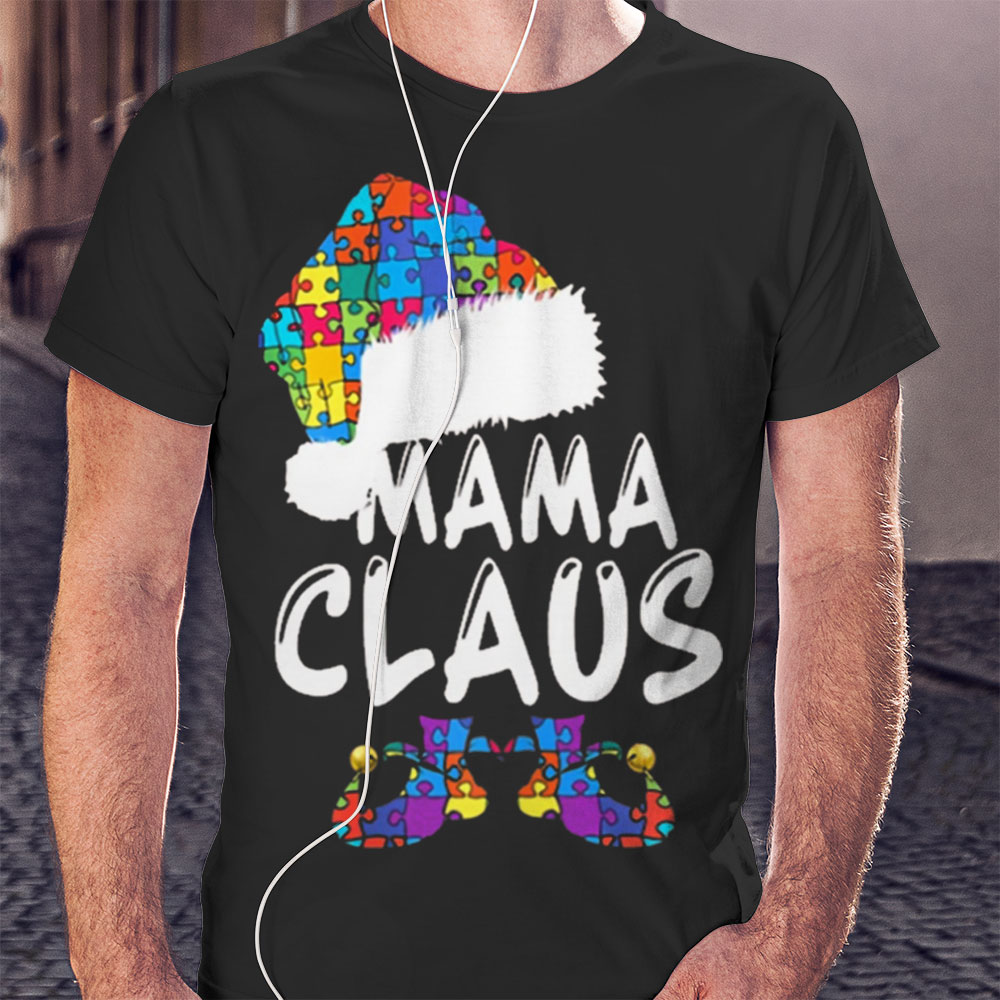 Santa Mama Claus Shoes Shirt