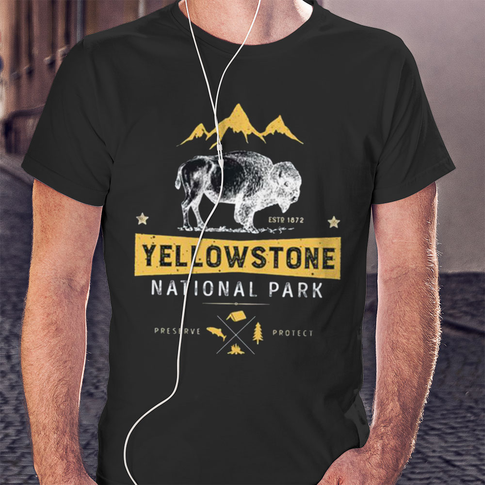 Yellowstone National Park Bison Buffalo Sweatshirt