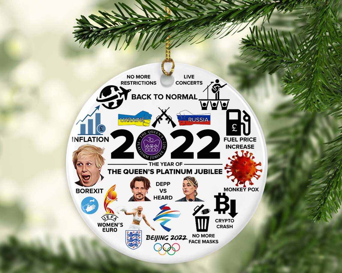 2022 Events And Happenings Coronavirus Christmas Ornament Xmas Tree Decor