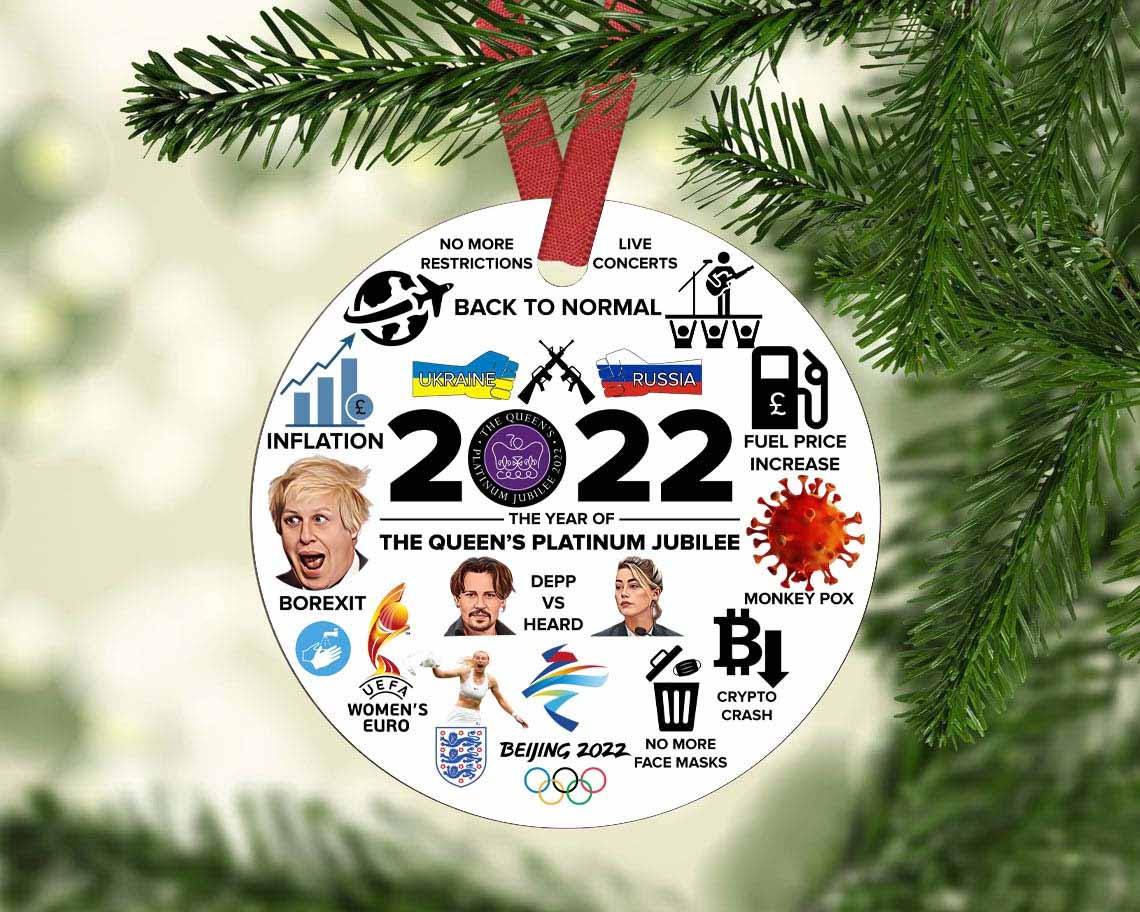 2022 Events And Happenings Coronavirus Christmas Ornament Xmas Tree Decor