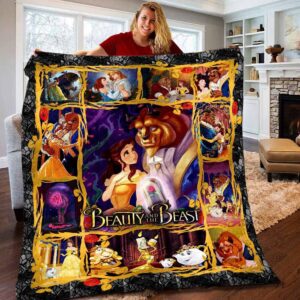 Beauty The Beast Princess Fleece Blanket