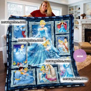 Cinderella Princess Disney Fleece Throw Blanket