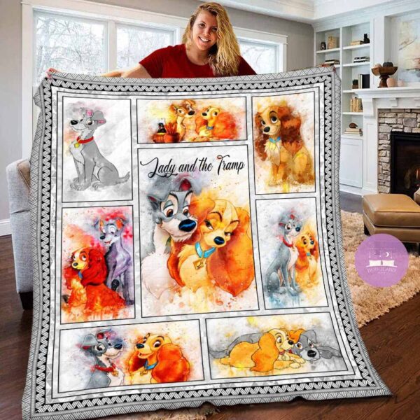 Disney Lady And The Tramp Fleece Baby Blanket