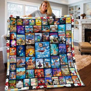 Disney Movies Walt Fleece Quilt Blanket
