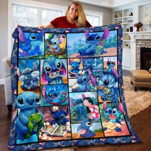 Disney Stitch And Lilo Quilt Blanket