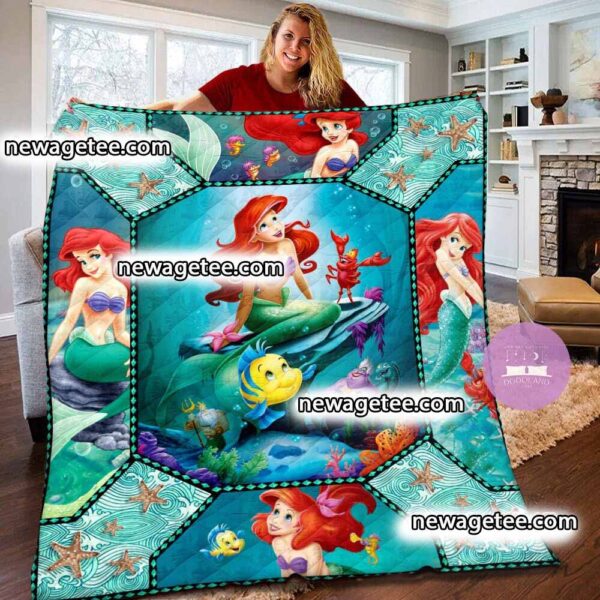 Disney The Little Mermaid Ariel Princess Fleece Baby Blanket