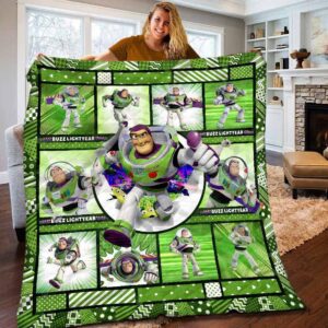 Disney Toy Story Buzz Lightyear Fleece Throw Blanket