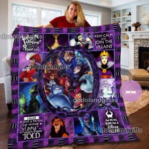 Disney Villains Keep Calm And Join The Villains Sherpa Fleece Blanket