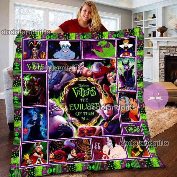 Disney Villains The Evilest Of Them All Fleece Blanket