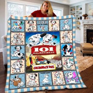 Personalized 101 Dalmatians Fleece Blanket