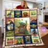 Personalized Baby Yoda Grogu Groot Fleece Quilt Blanket