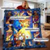 Personalized Beauty And The Beast Belle Fleece Throw Blanket