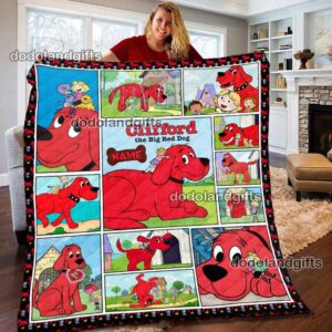 Personalized Clifford The Big Red Dog Baby Fleece Blanket