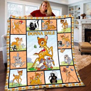 Personalized Disney Bambi Fleece Blanket