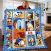 Personalized Disney Donald Duck Merry Christmas Plush Baby Blanket