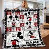 Personalized Disney Lilo And Stitch Christmas Quilt Blanket