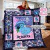 Personalized Disney Stitch Angel Sherpa Fleece Blanket