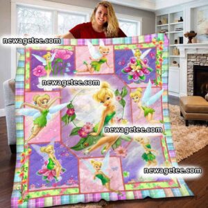 Personalized Disney Tinker Bell Quilt Blanket
