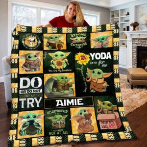 Mandalorian baby yoda blanket hot sale