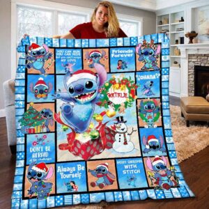 Personalized Stitch Lilo And Stitch Disney Fleece Blanket