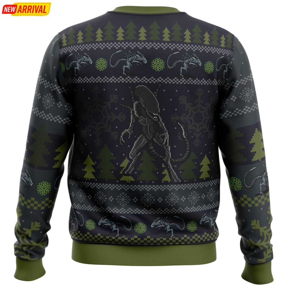 A Christmas Bug Hunt Xenomorph Ugly Christmas Sweater