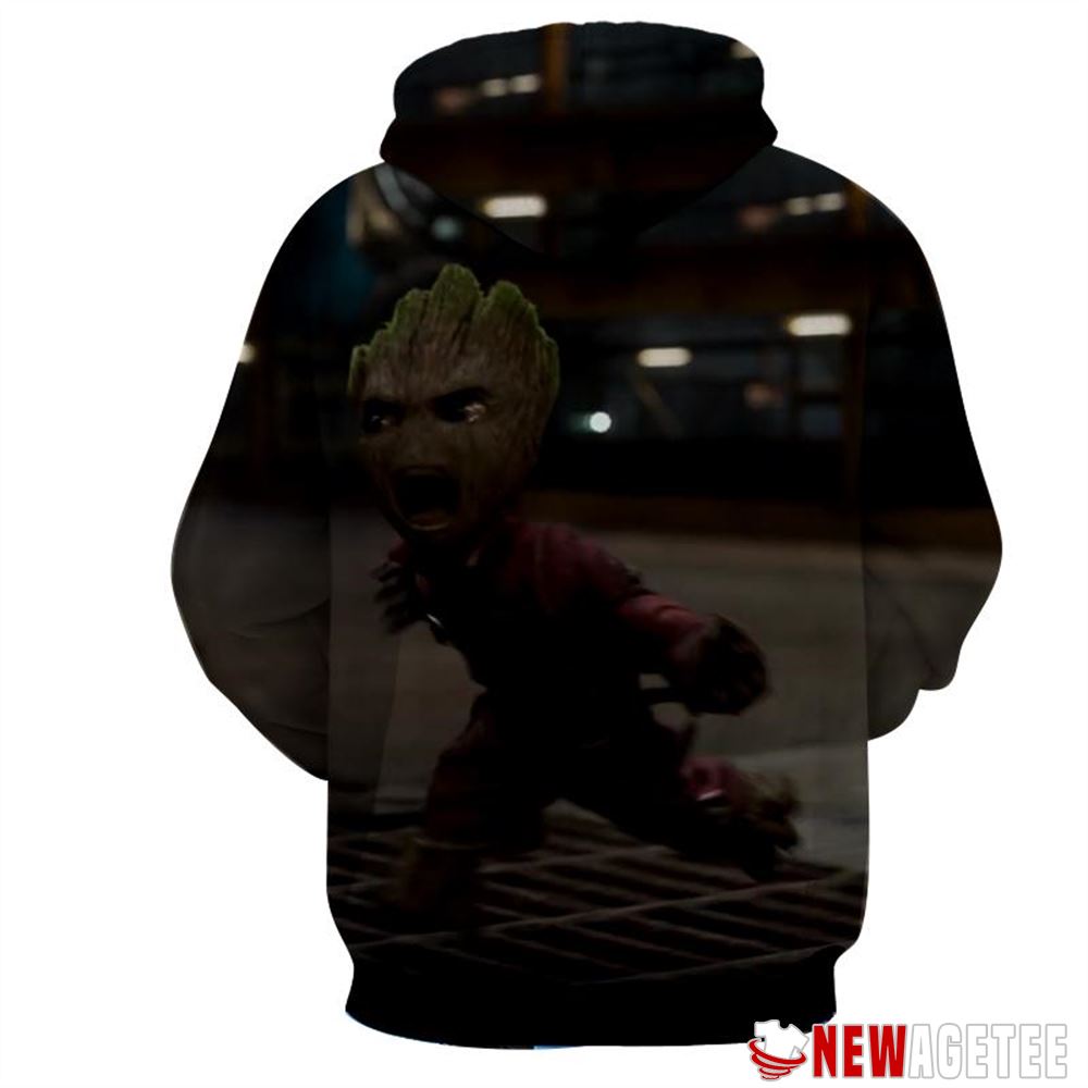 Angry Baby Groot Guardians Of The Galaxy Unisex Hoodie