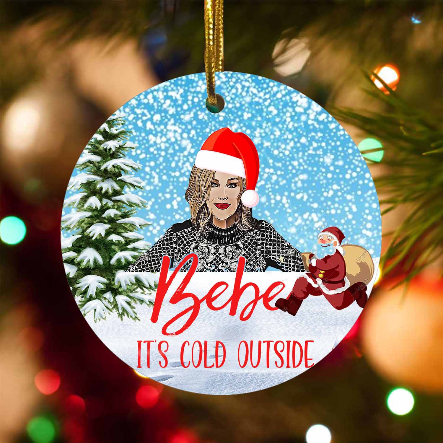 Biden Merry Christmas 2022 Ornament Xmas Tree Decor