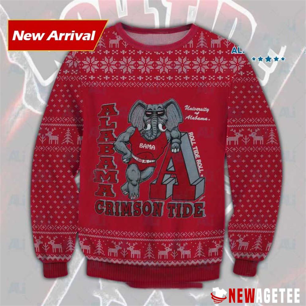 Big Al Alabama Crimson Tide Ugly Christmas Sweater