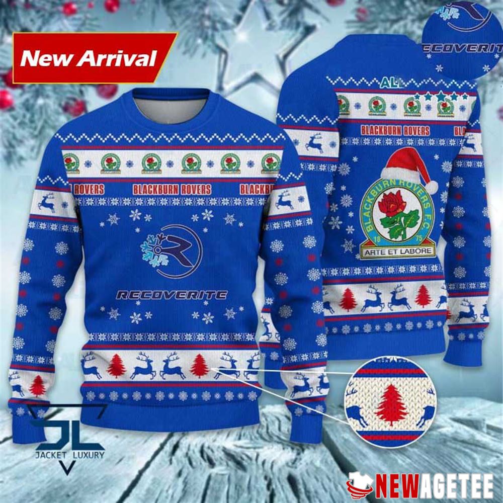 Blackburn Rovers Fc Efl Championship Christmas Sweater