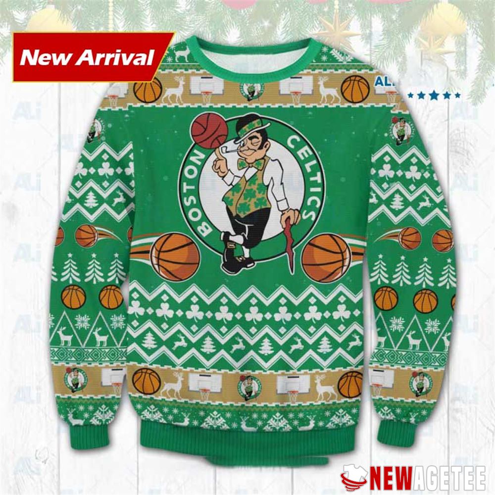 Boston Celtics Ugly Christmas Sweater