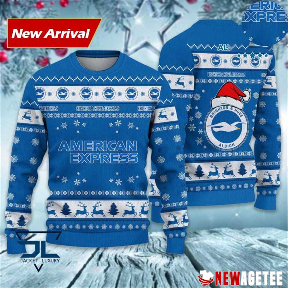 Brighton Hove Albion Fc Mascot Premier League Ugly Christmas Sweater