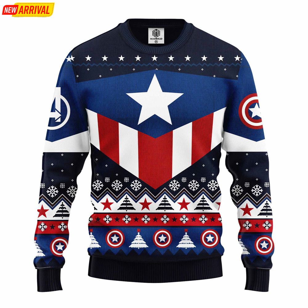 Captain Marvel Ugly Christmas Sweater