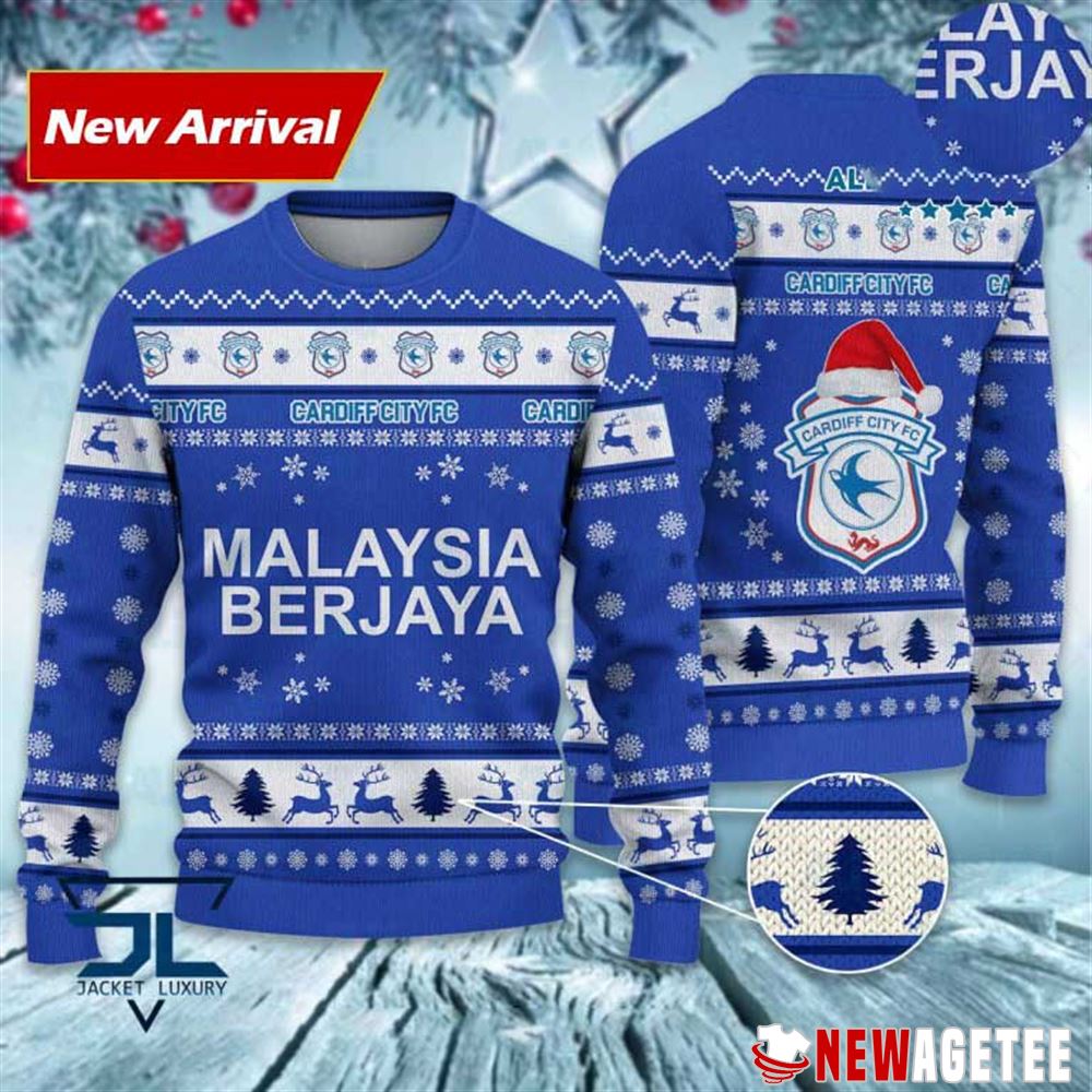 Cardiff City Fc Efl Championship Christmas Sweater