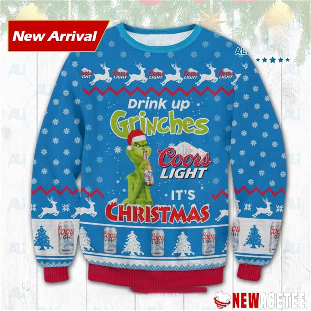 Coors Light Drink Up Grinches Ugly Christmas Sweater