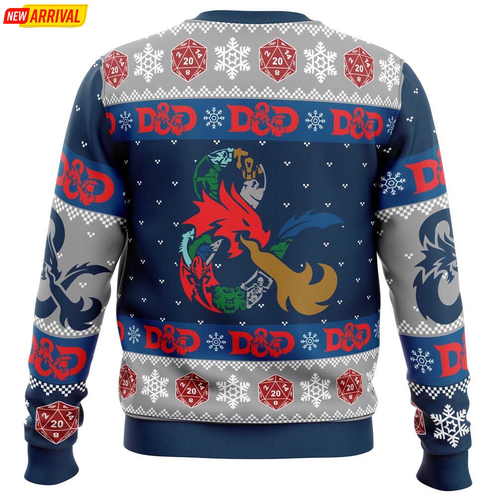 D 20 Dungeons And Dragons Ugly Christmas Sweater