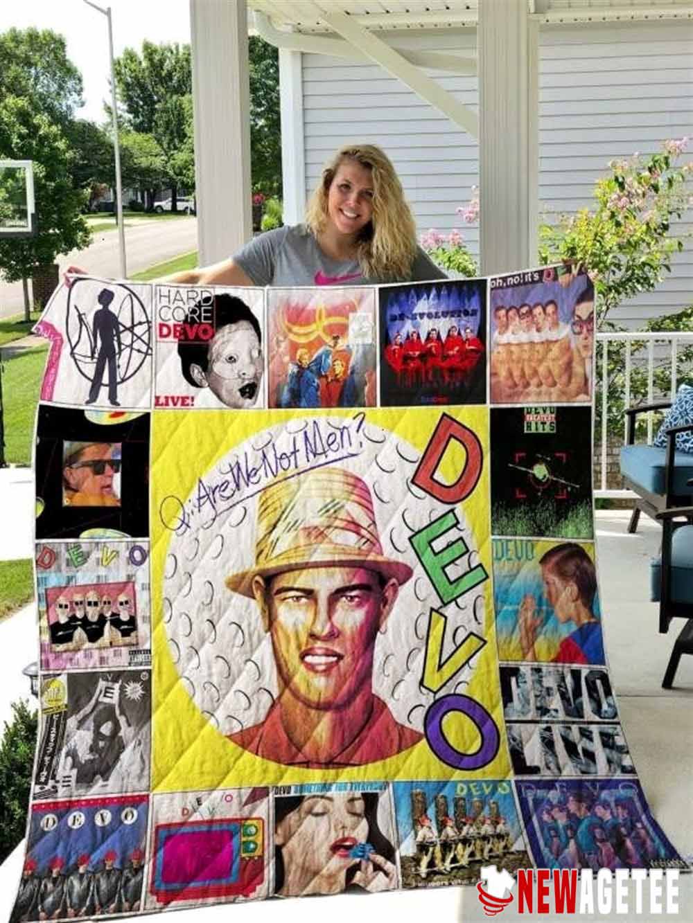 Devo Band Fleece Quilt Blanket Gifts For Music Lovers And Musicians