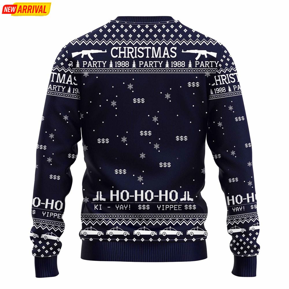 Die Hard Movie 1988 Ugly Christmas Sweater