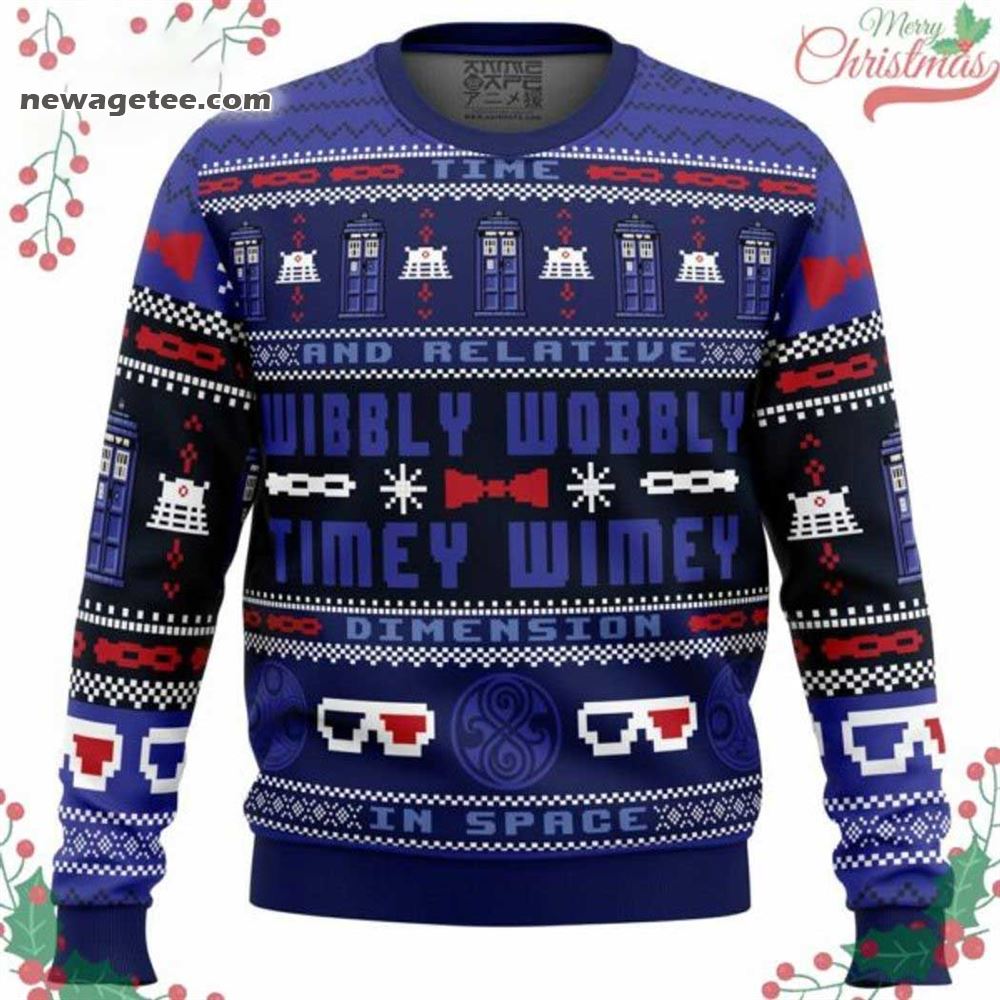 Doctor Who Timey Wimey Ugly Christmas Sweater