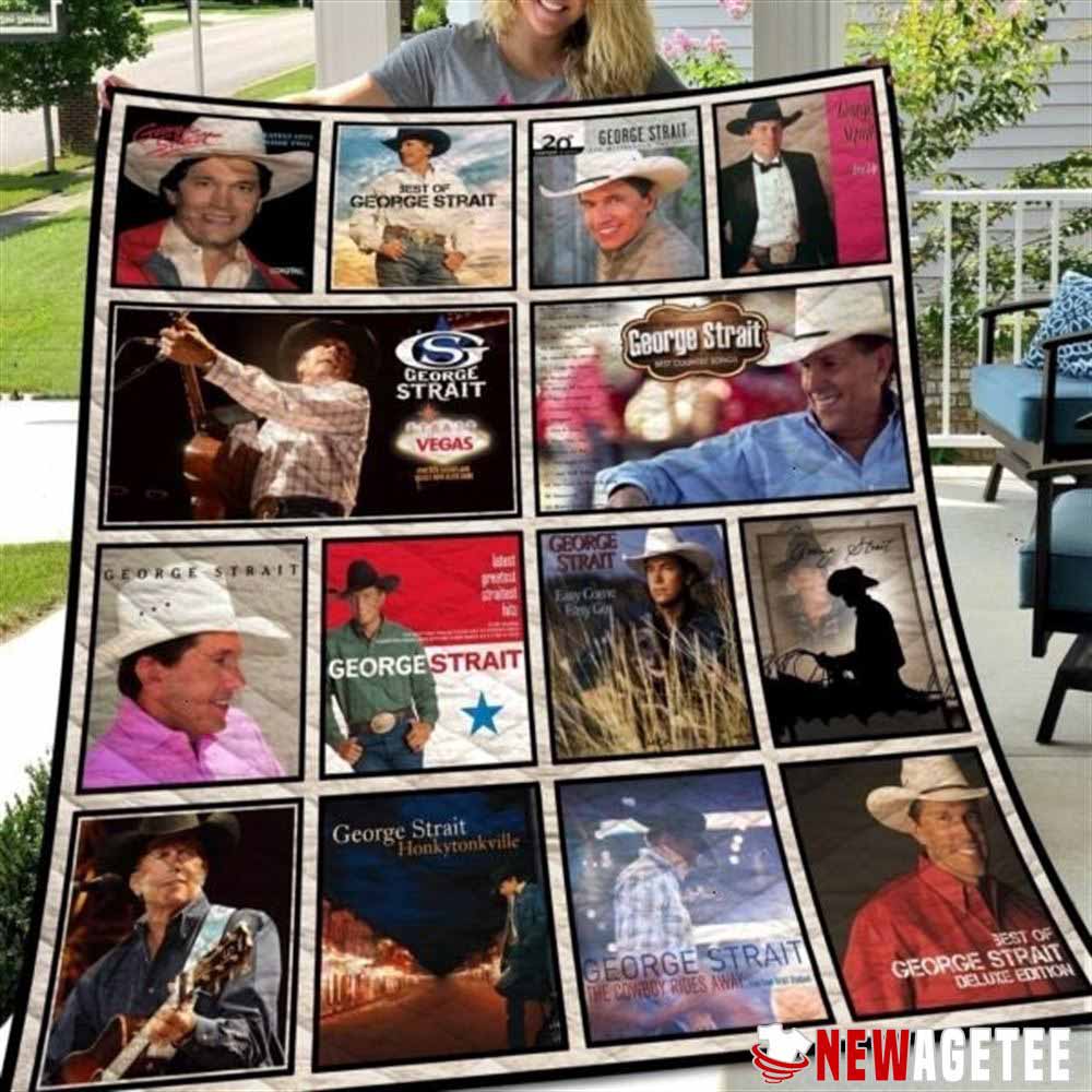 George Strait King Of Country Music Soft Fleece Blanket George Strait Gift