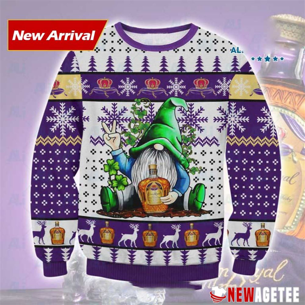 Gnome Crown Royal Ugly Christmas Sweater