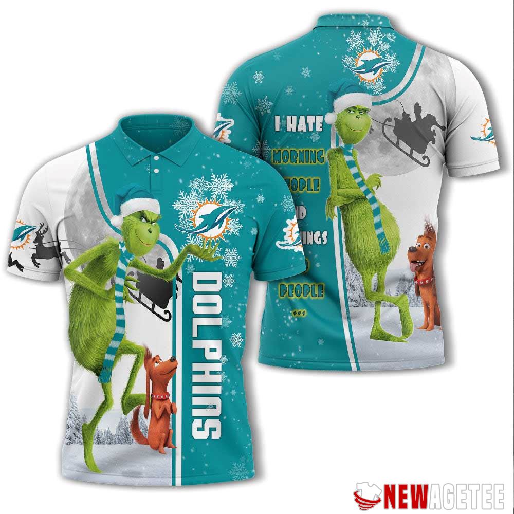 Miami Dolphins the Grinch how the Dolphins stole christmas T-Shirt