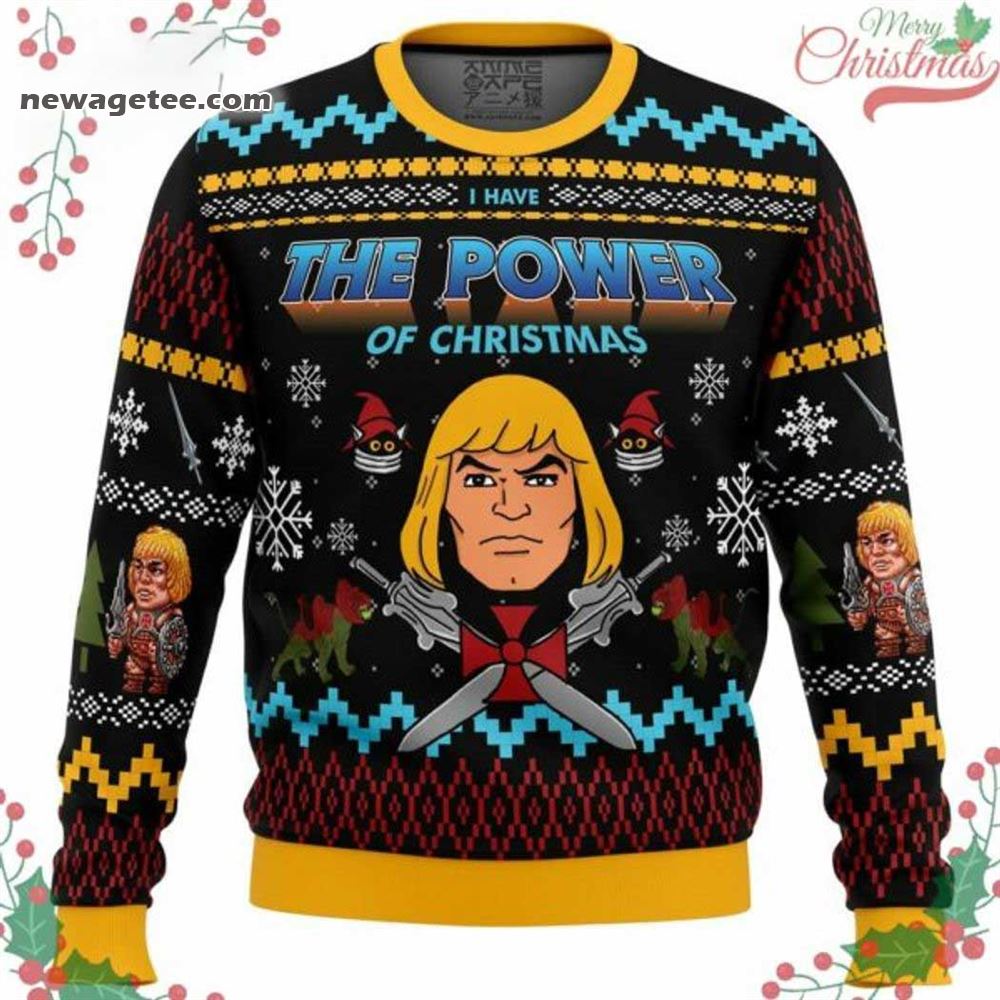 He Man I Have The Power Of Christmas Ugly Christmas Sweater