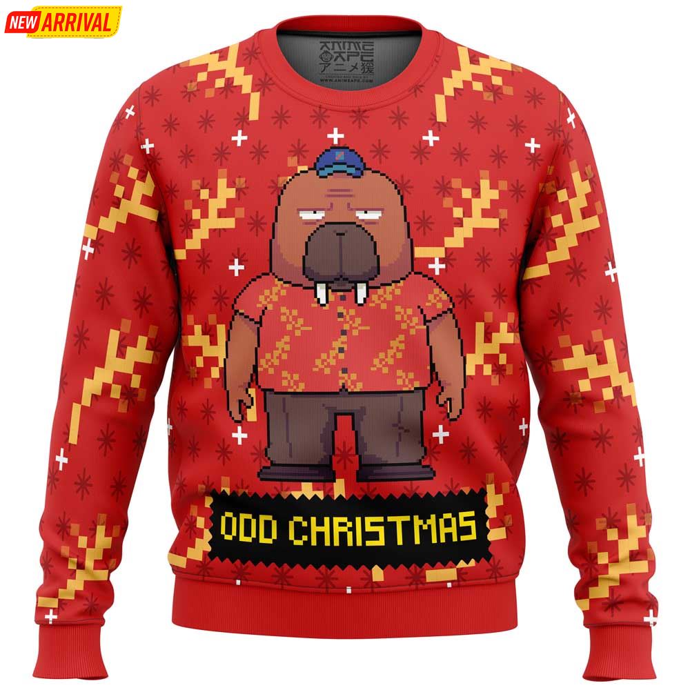 Hiroshi Odokawa Odd Taxi Odd Christmas Ugly Christmas Sweater